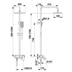 Set de dus KFA Armatura Logon 5136-915-00 (Chrome) Thumb
