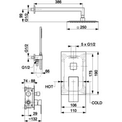 Set de dus KFA Armatura Logon 5139-501-81 (Black) Thumb