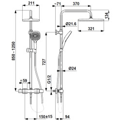 Set de dus KFA Armatura Malaga (Chrome) Thumb