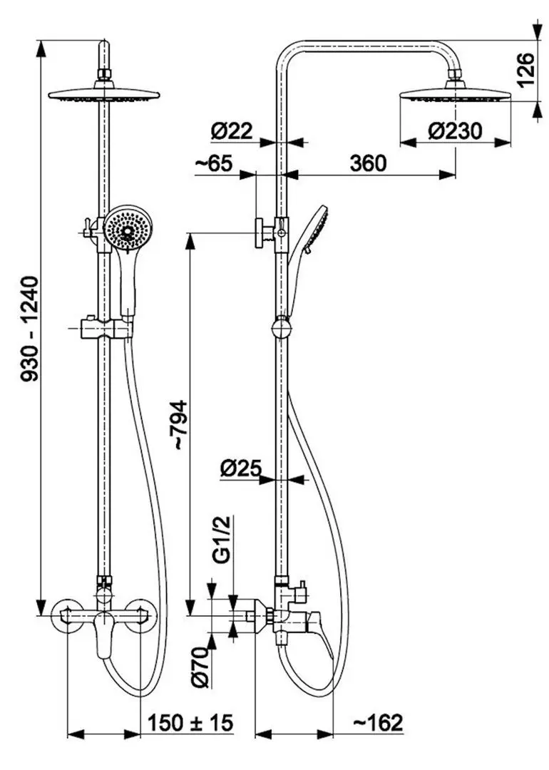 Душевой гарнитур KFA Armatura Morris 5246-910-00 (Chrome)