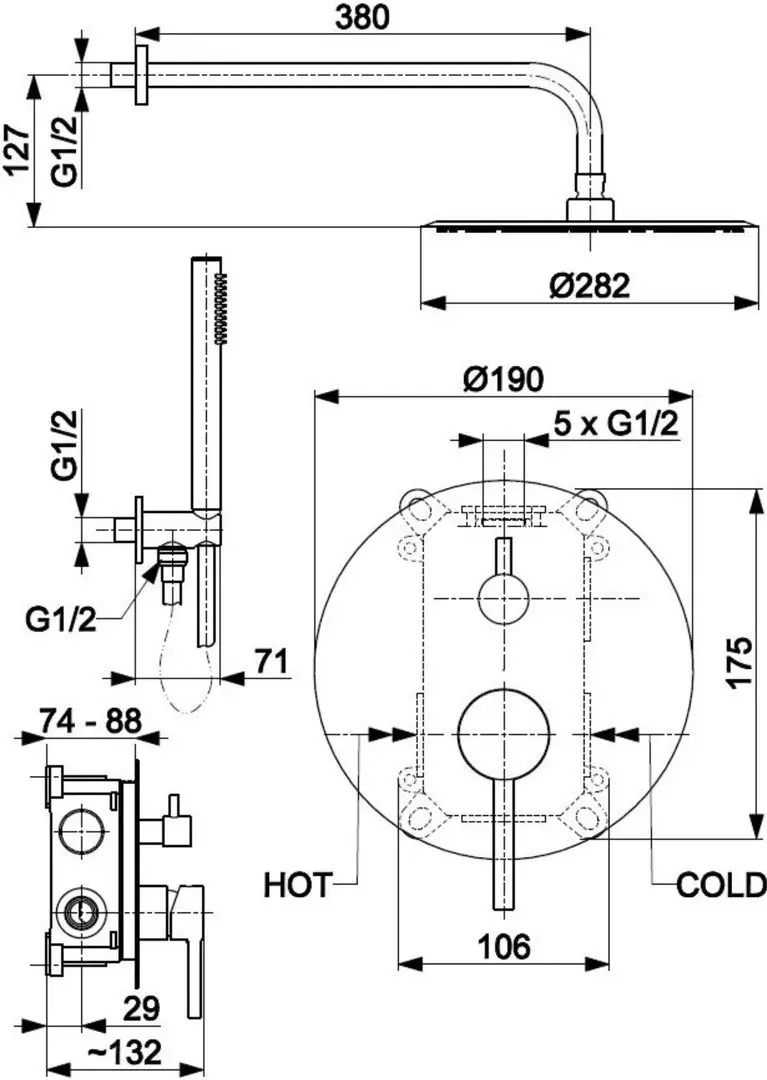 Set de dus KFA Armatura Moza 5039-501-00 (Chrome)