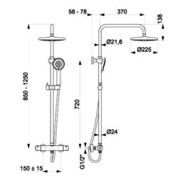 Set de dus KFA Armatura Moza 5736-911-00 (Chrome) Thumb