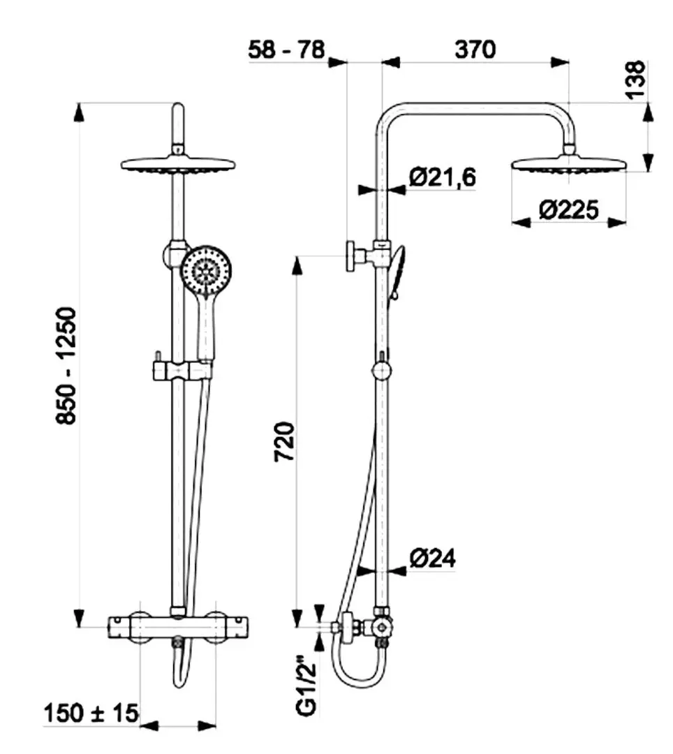 Set de dus KFA Armatura Moza 5736-911-00 (Chrome)
