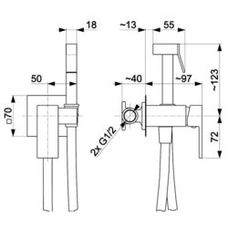 Dus igienic KFA Armatura Logon 5139-512-00 (Chrome) Thumb