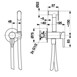 Dus igienic KFA Armatura Moza 5039-512-31 (Gold Matte) Thumb