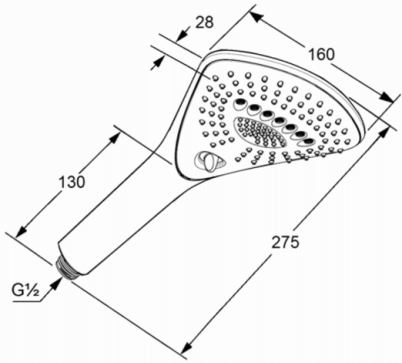Душевая лейка Kludi Fizz 3S 6770005 (Chrome) - 2