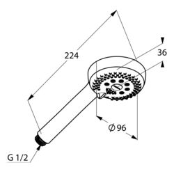 Душевая лейка Kludi Logo 3S (6830005-00) Thumb