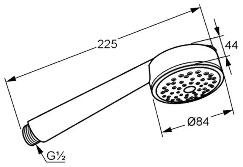 Душевая лейка Kludi Zenta 3S 6080086-00 (Black/Chrome) - 2