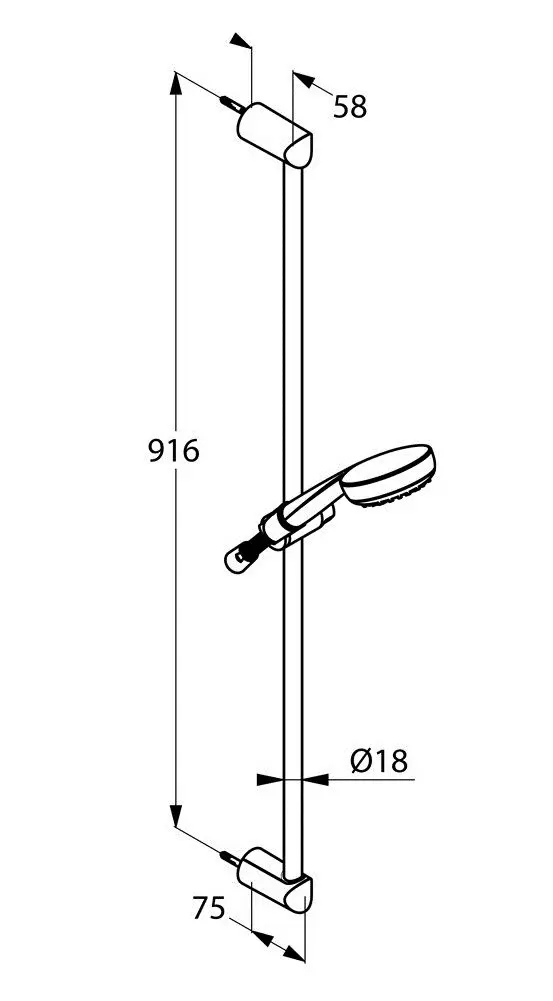 Душевая стойка Kludi Logo 1S (6819005-00) - 3