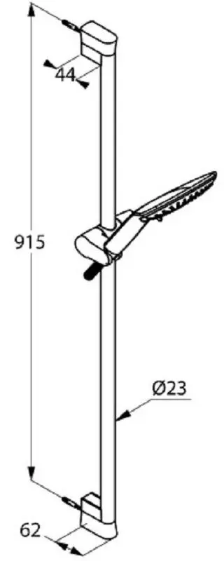 Душевой гарнитур Kludi Fizz 3S 6774087-00 (Black Matt/Chrome) - 3