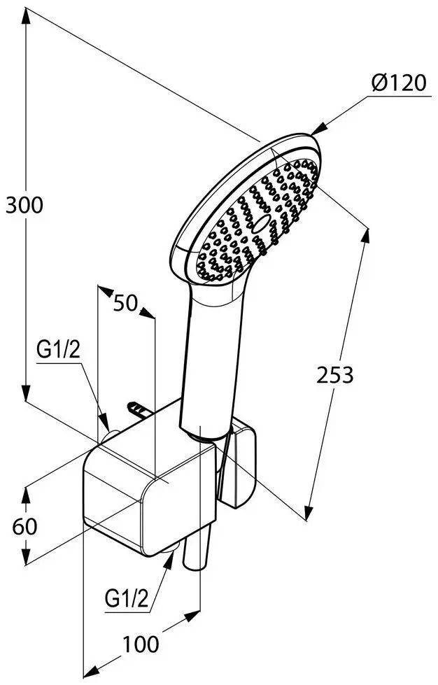 Garnitura de dus Kludi Freshline 6787091-00 (White/Chrome) - 2