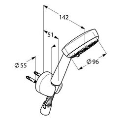 Душевой гарнитур Kludi Logo 3S (6803005-00) Thumb