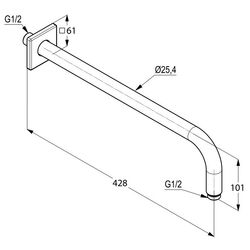 Brat de dus Kludi Square A-QA (6653405-00) Thumb