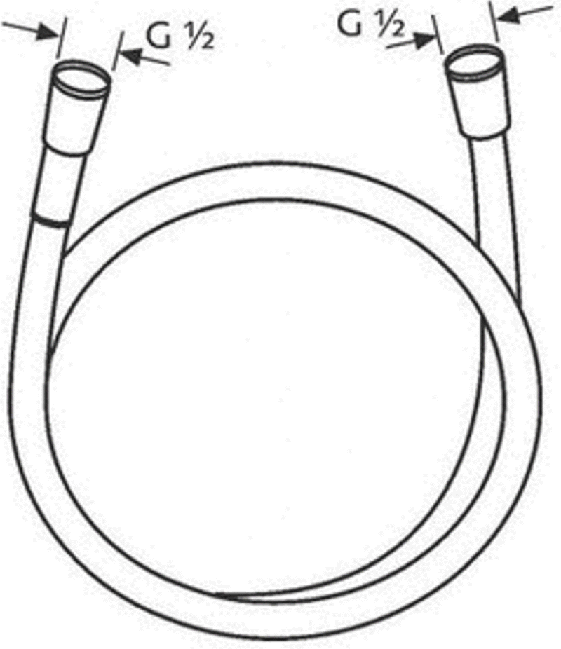 Душевой шланг Kludi Suparaflex 6107187 (Black Matt/Chrome) - 2