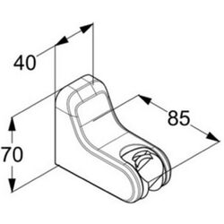Настенный держатель для душа Kludi FreshLine 6455205-00 (Chrome) Thumb