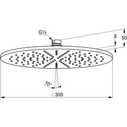 Верхний душ Kludi A-QA 6433005-00 (Chrome) Thumb
