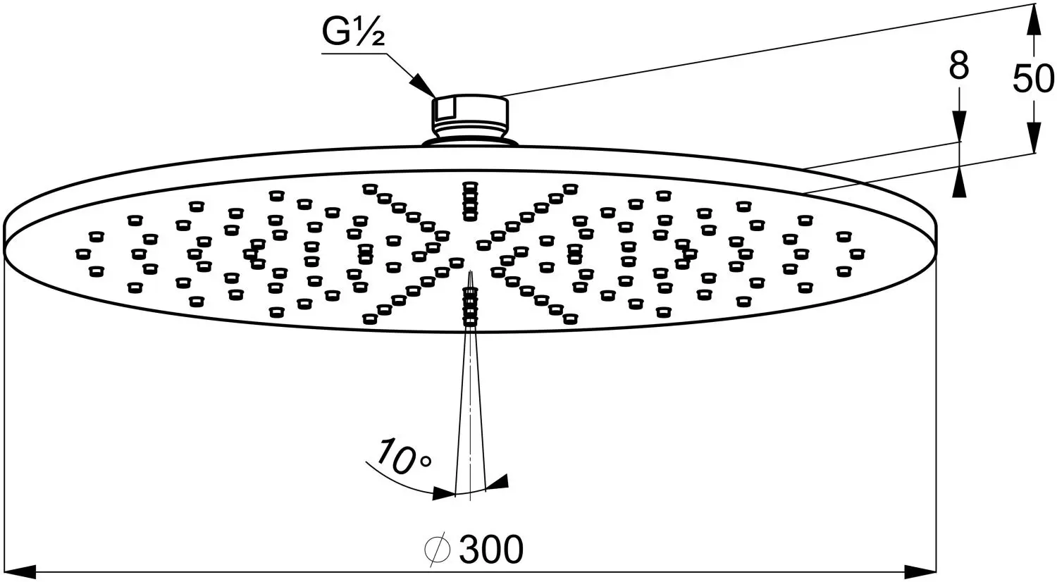 Верхний душ Kludi A-QA 6433005-00 (Chrome) - 3