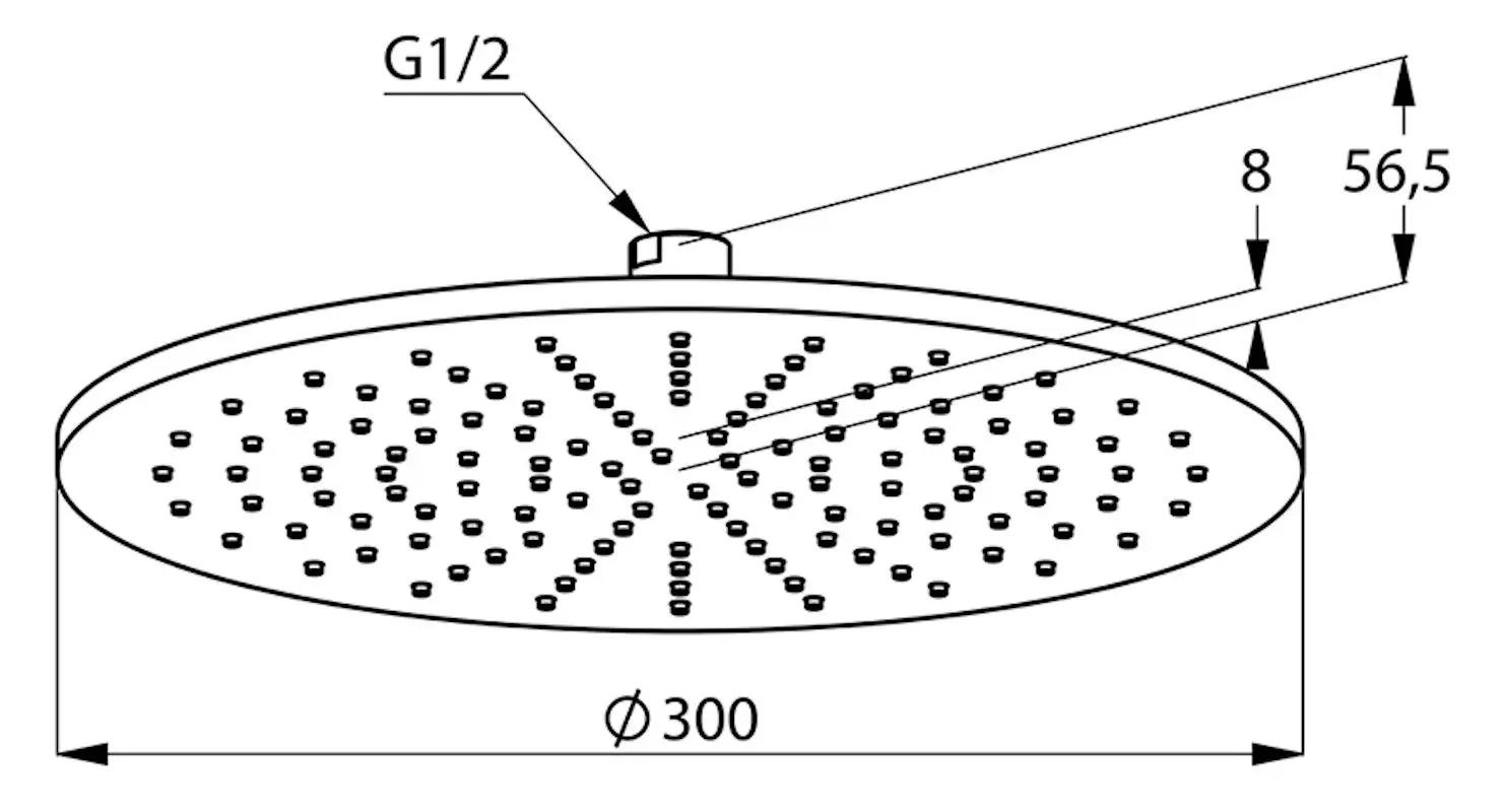 Верхний душ Kludi A-QA 6433087-00 (Black) - 3