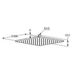 Dus superior Kludi A-QA (6443005-00) Thumb