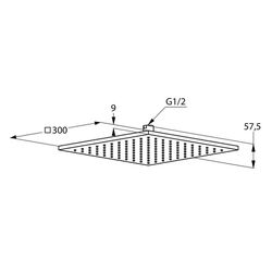 Верхний душ Kludi A-QA 6443005-00 (Chrome) Thumb