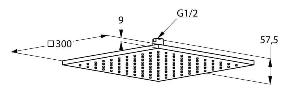 Верхний душ Kludi A-QA 6443005-00 (Chrome) - 3