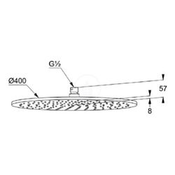 Верхний душ Kludi A-QA DN 15(6434005-00) Thumb