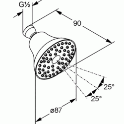 Верхний душ Kludi Freshline 100 1S (Chrome) Thumb