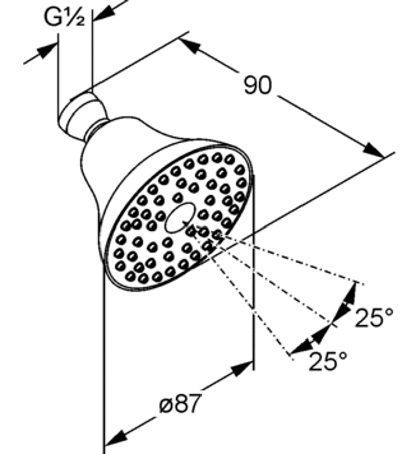 Верхний душ Kludi Freshline 100 1S (Chrome) - 2