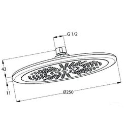 Dus superior Kludi Freshline (6751105-00) Thumb