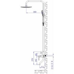 Душевой гарнитур Mat|eco Breno 1133 114261 (Dark Grey) Thumb