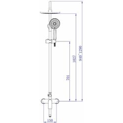 Душевой гарнитур Mat|eco Breno 1133 114261 (Dark Grey) Thumb