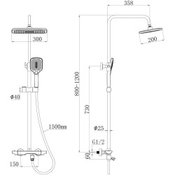 Set de dus Mat|eco Preston (Gold) Thumb