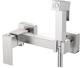 Baterie cu dus igienic Mat|eco Yago 1150 (Brushed Nickel)