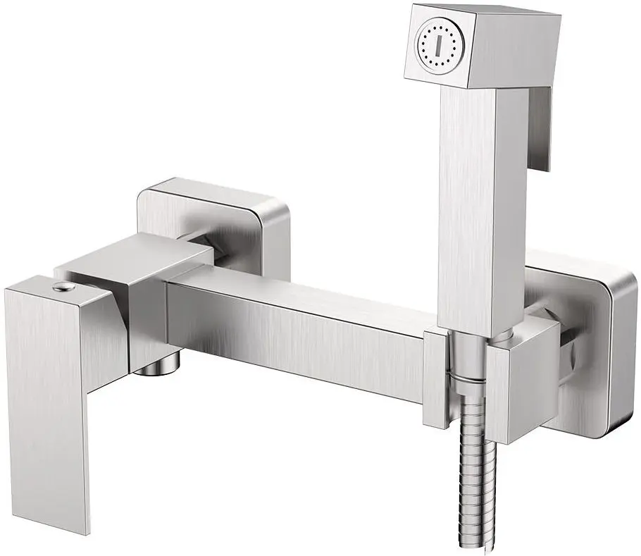 Смеситель с гигиеническим душем Mat|eco Yago 1150 (Brushed Nickel)