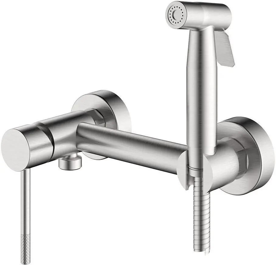 Baterie cu dus igienic Mat|eco Yago 121B (Brushed Nickel)