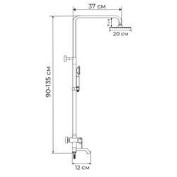 Душевой гарнитур Mixxus TMO-009-J (Inox) Thumb