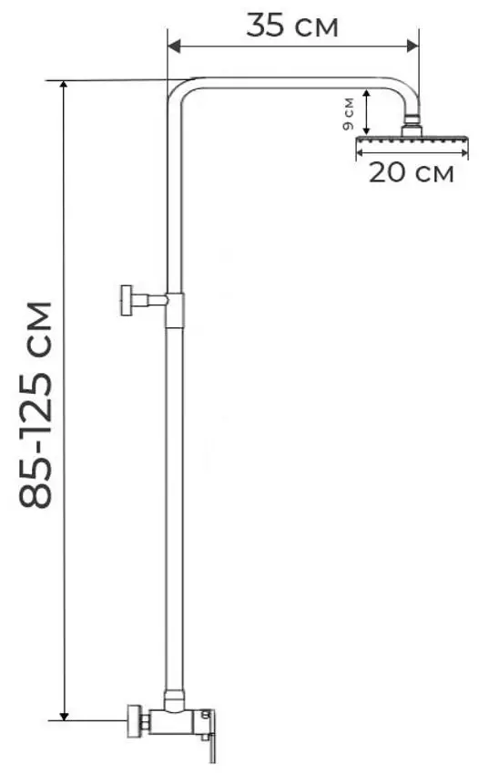 Душевой гарнитур Mixxus EKA-003-J (Inox)