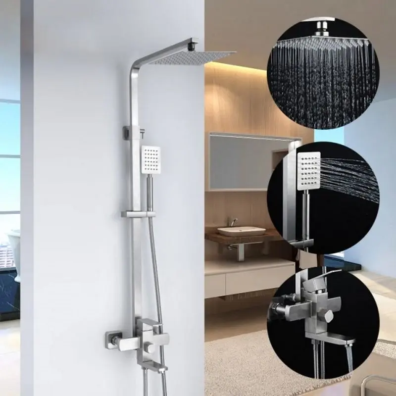 Set de dus Mixxus FIT-009-J (Stainless Steel)