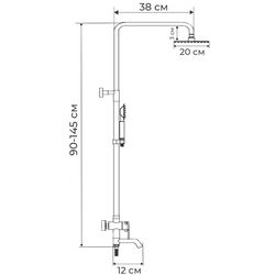 Душевой гарнитур Mixxus Premium Franco 009-J (Chrome) Thumb