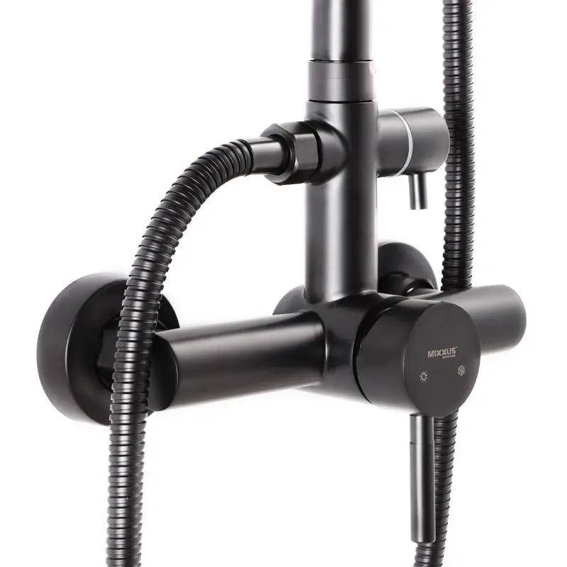 Душевой гарнитур Mixxus SUS-003-J (Black) - 2