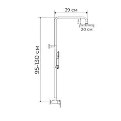 Душевой гарнитур Mixxus SUS-003-J (Black) Thumb