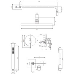 Set de dus Omnires Y SYSY18BL (Black) Thumb