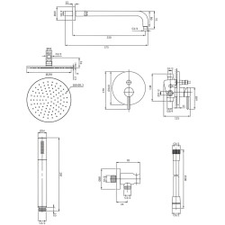 Душевой гарнитур Omnires Y SYSY22XCR (Chrome) Thumb