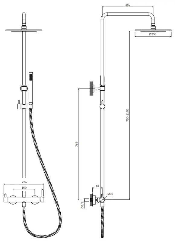 Set de dus Omnires Y Y1244MWM (Matt White)