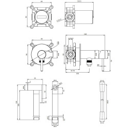 Baterie cu dus igienic Omnires Y SYSYBI2CR (Chrome) Thumb