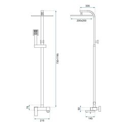 Set de dus Rea Navaro P0802 (Chrome) Thumb