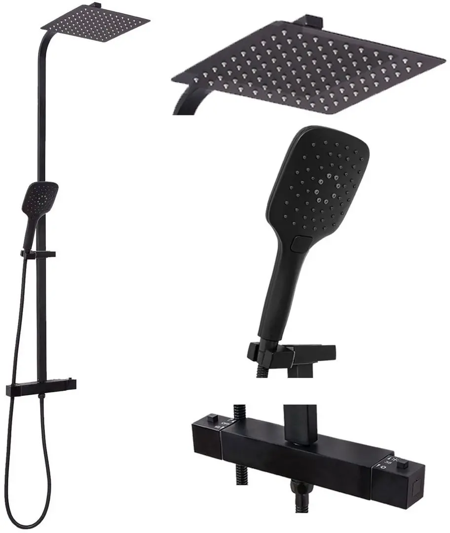 Душевой гарнитур Rea Jet P9411 (Black)