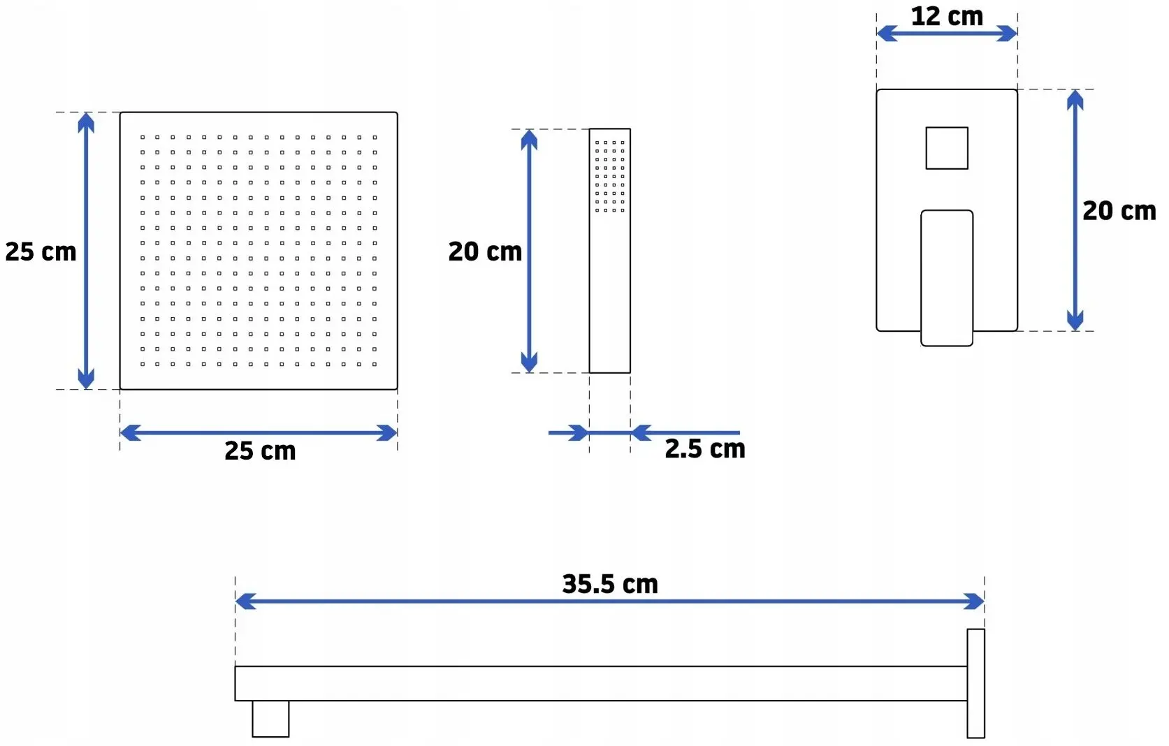 Set de dus Rea Fenix P6920 (Black)
