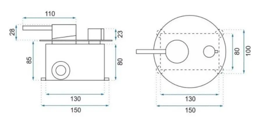 Set de dus Rea Lungo P4100 (Black)