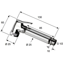 Dus igienic Remer Lux 332 OZ (Chrome) Thumb